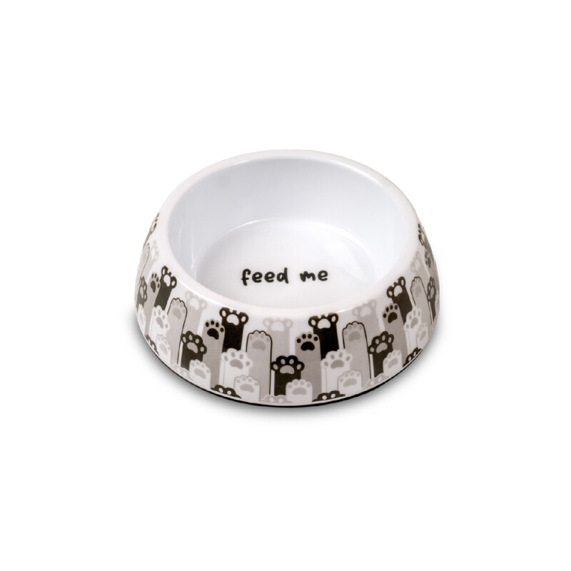 Glee Μπολ μελαμίνης φαγητού και νερού Paws 225ml